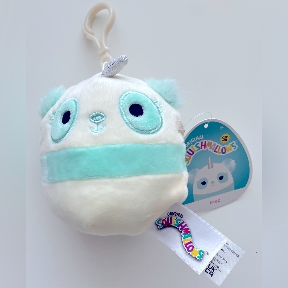 Squishmallow Pandacorn Inez 5 inch Clip-on - NWT - Picture 1 of 6